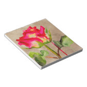 Hybride thee Roos waterverf moderne bloemkunst Notitieblok (Schuin)