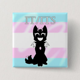 Hybride Trans Pin (IT/ITS) Vierkante Button 5,1 Cm