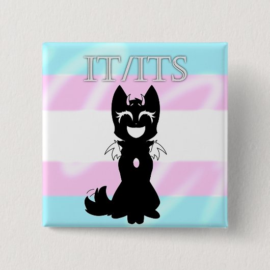 Hybride Trans Pin (IT/ITS) Vierkante Button 5,1 Cm (Voorkant)