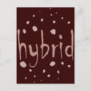 Hybride uitheemse kruisingen gemengde rassen nieuw briefkaart