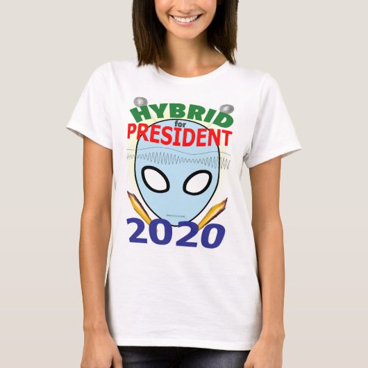 Hybride voor President 2020 - DNA-mond T-shirt (Voorkant)