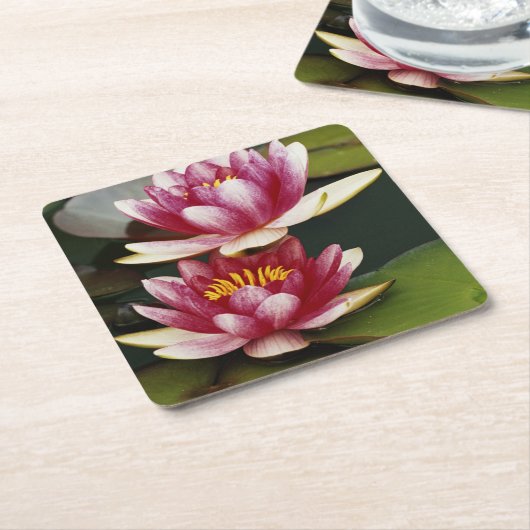 Hybride waterlappen kartonnen onderzetters (Schuin)