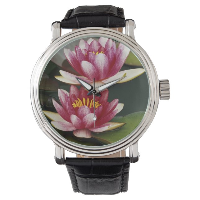 Hybride waterlelies horloge (Voorkant)