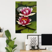 Hybride waterlelies poster (Thuiskantoor)