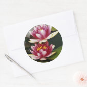 Hybride waterlelies ronde sticker (Envelop)