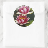 Hybride waterlelies ronde sticker (Tas)