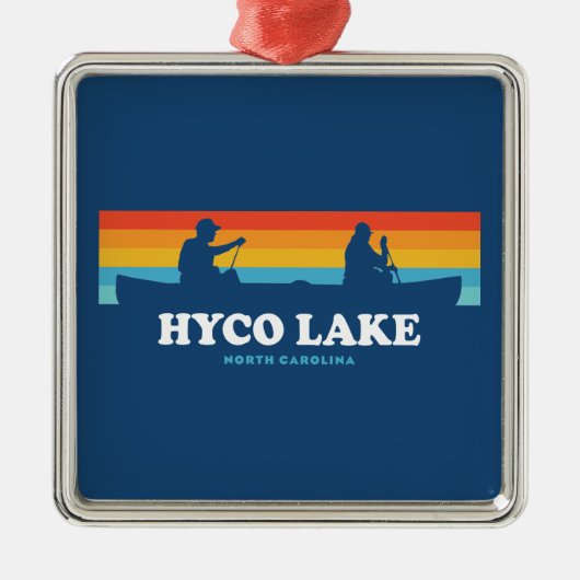 Hyco Lake North Carolina Metalen Ornament (Voorkant)