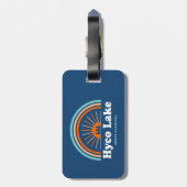 Hyco Lake North Carolina Rainbow Bagagelabel (Achterkant verticaal)