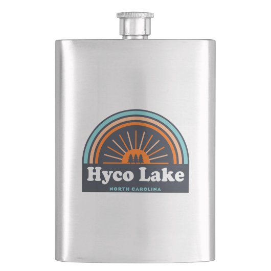 Hyco Lake North Carolina Rainbow Flacon (Voorkant)