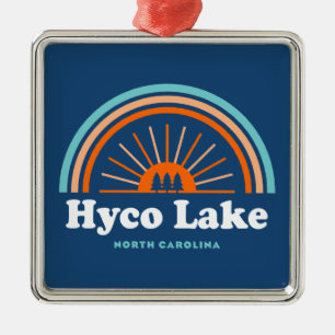 Hyco Lake North Carolina Rainbow Metalen Ornament