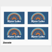 Hyco Lake North Carolina Rainbow Rechthoekige Sticker (Vel)
