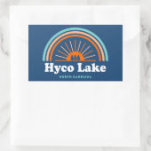 Hyco Lake North Carolina Rainbow Rechthoekige Sticker (Tas)