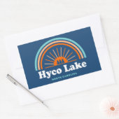 Hyco Lake North Carolina Rainbow Rechthoekige Sticker (Envelop)