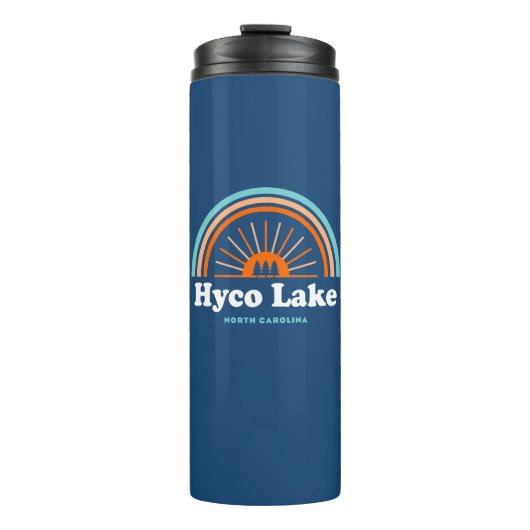 Hyco Lake North Carolina Rainbow Thermosbeker (Voorkant)