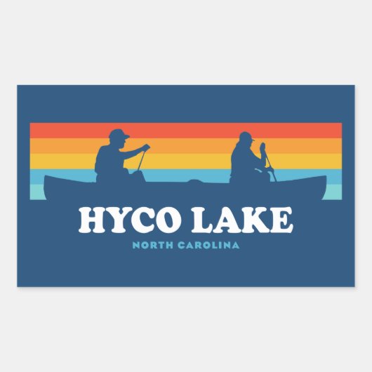 Hyco Lake North Carolina Rechthoekige Sticker (Voorkant)