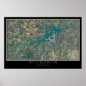 Hyco Lake North Carolina Satellite Poster Map (Voorkant)