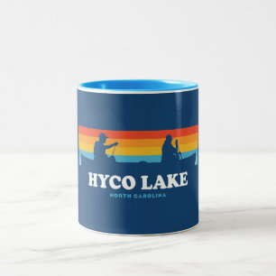 Hyco Lake North Carolina Tweekleurige Koffiemok