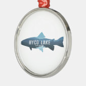 Hyco Lake North Carolina Vis Metalen Ornament (Links)