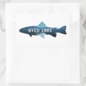 Hyco Lake North Carolina Vis Rechthoekige Sticker (Tas)