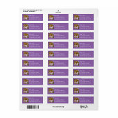 Hydaspe Fritillary op paarse Aster bloemen Etiket (Full Sheet)
