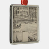 Hyde Hotel in Wallingford Metalen Ornament (Rechts)