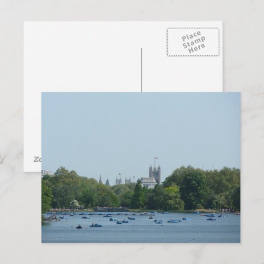Hyde Park, Boating op de Serpentine Briefkaart (Voorkant / Achterkant)