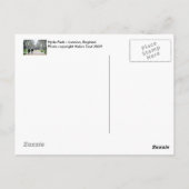 Hyde Park Briefkaart (Achterkant)