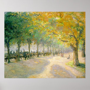 Hyde Park Camille Pissarro 1890 boom herfst herfst Poster