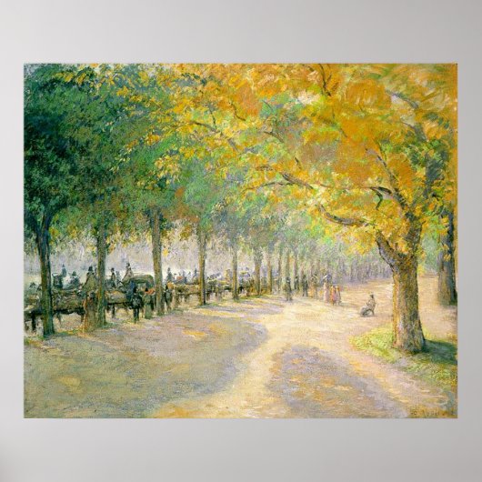 Hyde Park Camille Pissarro 1890 boom herfst herfst Poster (Voorkant)