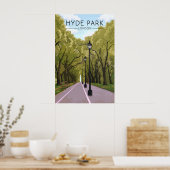 Hyde Park Londen Reisposter Poster (Keuken)
