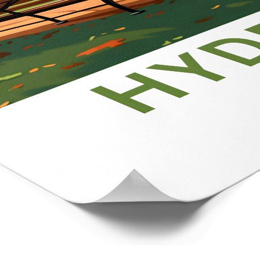 Hyde Park Londen Reisprint Poster (Hoek)