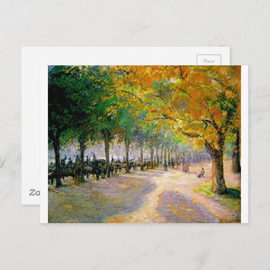 Hyde Park, Londen van Camille Pissarro Briefkaart (Voorkant / Achterkant)