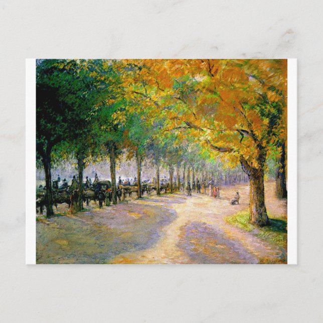 Hyde Park, Londen van Camille Pissarro Briefkaart (Voorkant)