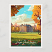 Hyde Park London vintage reisillustratie Briefkaart (Voorkant)