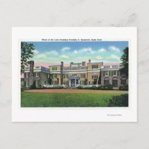 Hyde Park Uitzicht van het President FDR Briefkaart