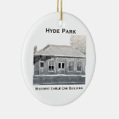 Hyde Park's historische kaartenhuis Keramisch Ornament (Rechts)