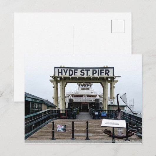 Hyde St. Pier San Francisco, Californië Briefkaart (Voorkant / Achterkant)