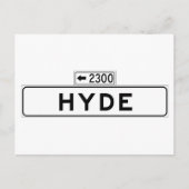 Hyde St., San Francisco Street Sign Briefkaart (Voorkant)