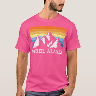 Hyder Alaska Bergwandelen Souvenir Prin T-shirt
