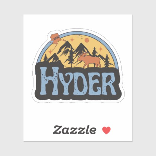 Hyder, Alaska Sticker (Vel)