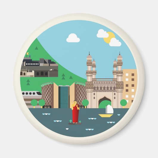 Hyderabad Magneet (Voorkant)