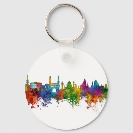 Hyderabad Skyline India Sleutelhanger (Voorkant)