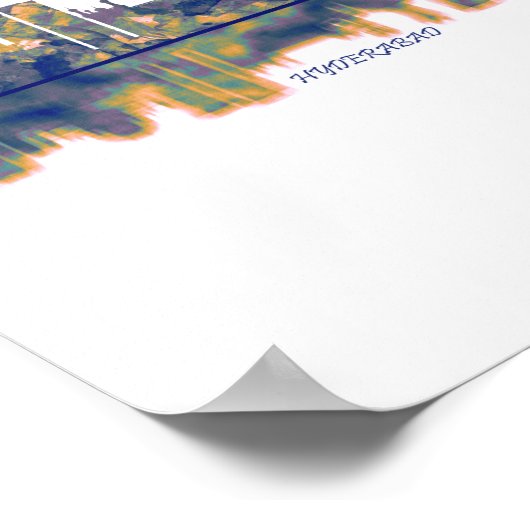 Hyderabad Skyline Poster (Hoek)