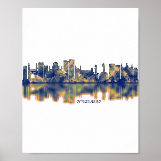 Hyderabad Skyline Poster (Voorkant)