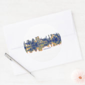 Hyderabad Skyline Ronde Sticker (Envelop)