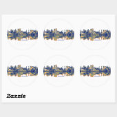 Hyderabad Skyline Ronde Sticker (Vel)