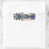 Hyderabad Skyline Ronde Sticker (Tas)