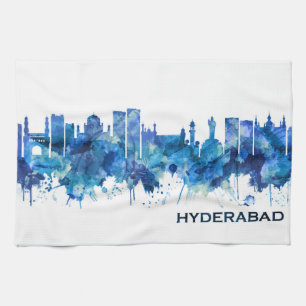 Hyderabad Telangana Skyline Blue Theedoek