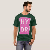 HYDR roze Oversized T-shirt (Voorkant volledig)