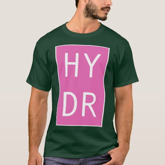 HYDR roze Oversized T-shirt (Voorkant)